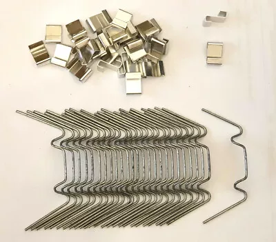 £17.99 • Buy Greenhouse Glazing Glass Clips W + Z Or Mixed Pack Spring Wire Glass Fixing Clip