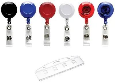 Retractable ID Card Badge Reel Ski Pass YoYo Reel & Door Pass Swipe Card Holder • £2.40