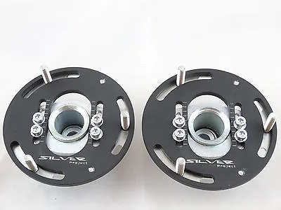 Camber Plates For E36 3D Drift BMW Top Mounts Front X2 - Domlager Black • $163.34
