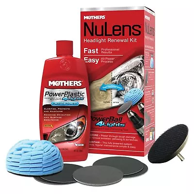 Headlight Renewal Cleaner And Restoration Kit Powerball Polish Dull Cloudy Light • $31.14