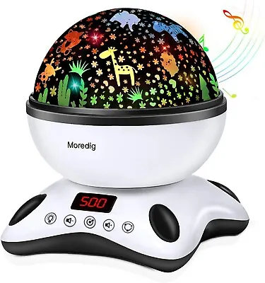 £31.99 • Buy Moredig Baby Night Light Projector, Night Light Kids With Remote And Timer,