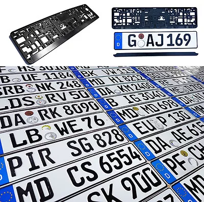 $27.90 • Buy ORIGINAL German License Plate Audi BMW Mercedes Benz Porsche VW Fiat Saab Volvo-