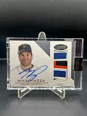 2016 Topps Dynasty Mike Piazza Game Used Patch Auto #d/5 Mets #APMP4 • $499.95