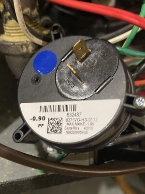 $33.99 • Buy Furnace Vacuum Air Pressure Switch  9371V0-HS-0112 NORDYNE .90