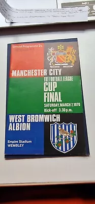1970 League Cup Final Programme Manchester City V West Bromich Albion • £4.99