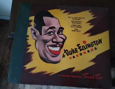 DUKE ELLINGTON  Panorama  Rare 4x Album 10  Vinyl 78 RPM Box Set VG+ Victor Set  • $12