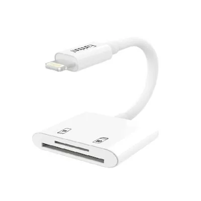 DW Earldom Iphone/Ipad To 2 In 1 Card Reader Adapter – White • £7.83