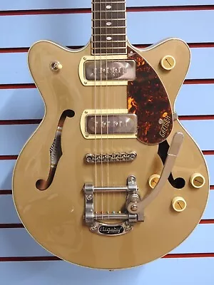 Gretsch G2655T-P90 Streamliner CB JRDC - Two Tone Sahara Metallic & Vintage Maho • $549.99