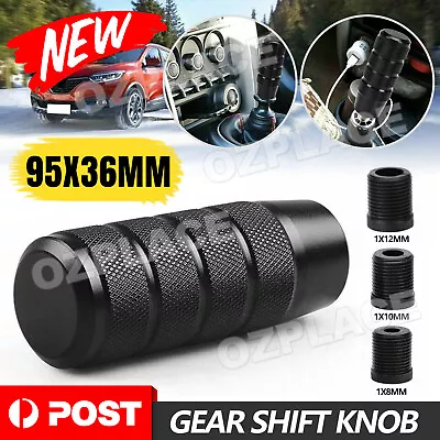 Manual Aluminum Car Gear Stick Shift Knobs Black Shifter Knob Lever Universal AU • $11.95