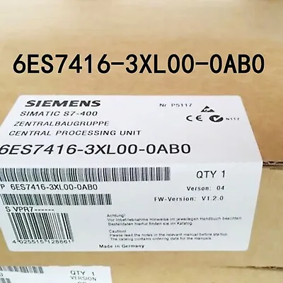New Siemens 6ES7416-3XL00-0AB0 6ES74163XL000AB0 SIMATIC S7-400 CPU 416-3 • $1569.41