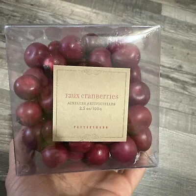 Pottery Barn Faux Cranberries Vase Filler Over A 100 Count • $14.99