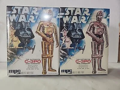 MPC Star Wars C-3PO 1977 Model Kit Original Box Sealed Lot Of 2 • $20