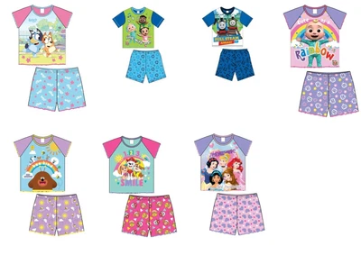 £6.89 • Buy Boys Girls Pyjamas Nightwear Shorties Pyjama Set Short Pyjamas