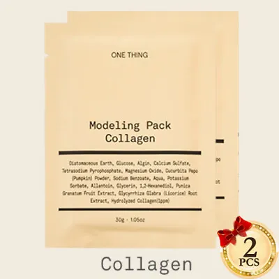 ONE THING Collagen Modeling Pack 30g 2pcs Jelly Mask Skin Care K-Beauty In Korea • $15.38