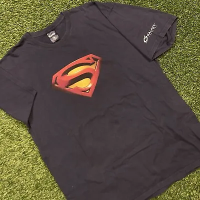 Vintage Superman Returns Shirt XL Y2k 00s Superhero Comic 2008 Movie Promo Tee • $11.99