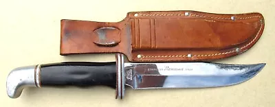 Vintage Edge Brand Solingen Germany Badger 073 Hunting Knife W/Leather Sheath • $67.69