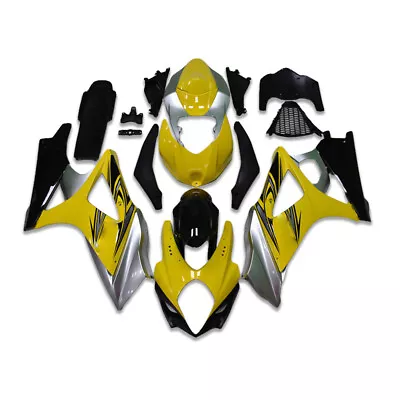 SMB Injection Mold Yellow Fairing Kit Fit For  2007-2008 GSXR 1000 O007 • $439.99