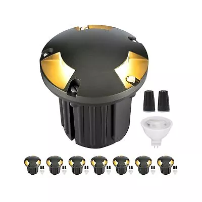 Brass In Ground Well Lights Low Voltage LED Landscape Lights Outdoor Waterpr... • $648.22