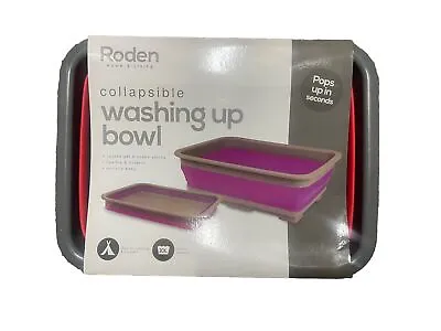 Grey 10 Ltr Collapsible Washing Up Folding Bowls Easy To Clean • £7.80