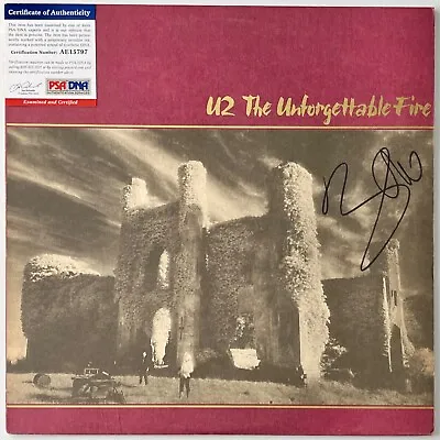 Bono Signed U2 The Unforgettable Fire Vinyl Record PSA COA AE15797 • $1499.99
