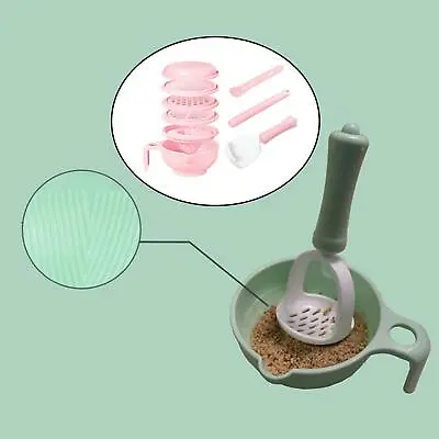 Multifunction Baby Mash And Serve Bowl Food Feeder Processor Food Masher • £14.54