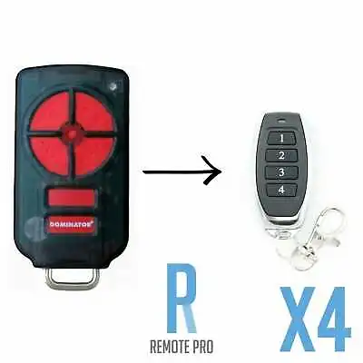 4 X Dominator PTX5 GDO Garage Remote Compatible PTX-5v1 GDO 11v1/6v3/6v4/7v2 • $99.20