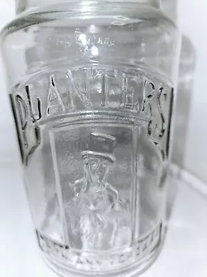 Mr. Peanut Planters Glass Jar VTG 1981 75th Anniversary  W/ Lid Canister  • $10.50