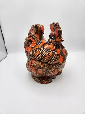 Atlantic Mold Vintage Rooster Cookie Jar. Neat Color • $20