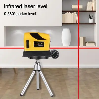 Point Line Cross 3D Laser Level Horizontal Vertical Line Optical Instrument • £10.30