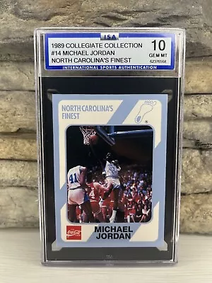 1989 Collegiate Collection Michael Jordan #14 ISA 10 GEM MINT 🔥 Bulls • $24.99