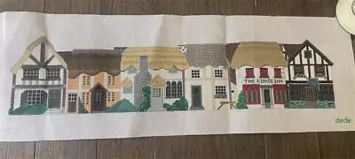 VERY RARE Vintage DeDe Hand-painted Needlepoint Canvas - #690 - THE KING'S INN • $129.99