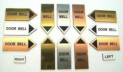 DOOR BELL Arrow Shaped Sign 62x25mm Left Right Up Or Down • £3.65
