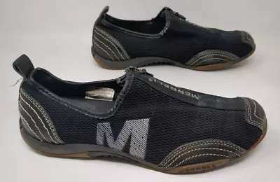 Merrell Women’s Barrado Mesh Zip Up Size 7 Shoes Black Slip On J73426 • $19.99