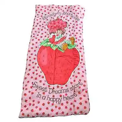 American Greetings Strawberry Shortcake Slumber Bag 80s Vintage  • $49