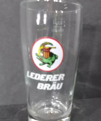 Vintage Veba-Glas Lederer Brau German Beer Glass 0.25L Pilsner • $17.95