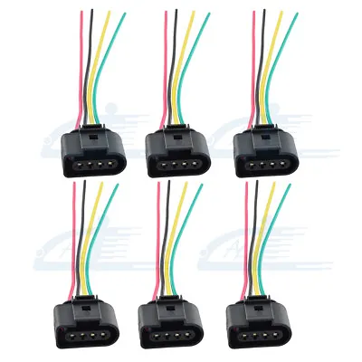 6 X Ignition Coil Connector Repair Harness Plug Wiring For Audi VW Jetta Passat • $13.59