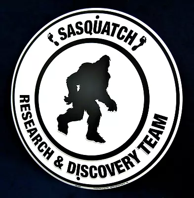 SASQUATCH TEAM -*US MADE*- Round Embossed Metal Sign - Man Cave Garage Bar Decor • $17.95