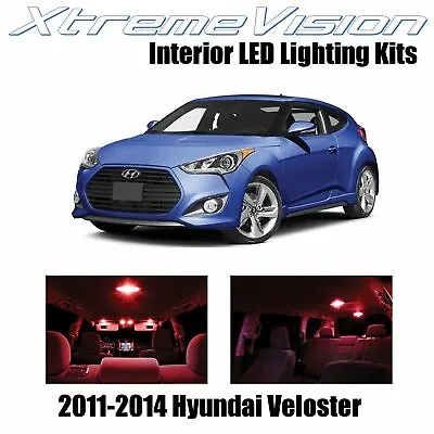XtremeVision Interior LED For Hyundai Veloster 2011-2014 (7 PCS) Red • $9.99