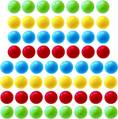 60Pcs Game Replacement Marbles Balls Compatible With Hungry Hungry Hippos • $10.32