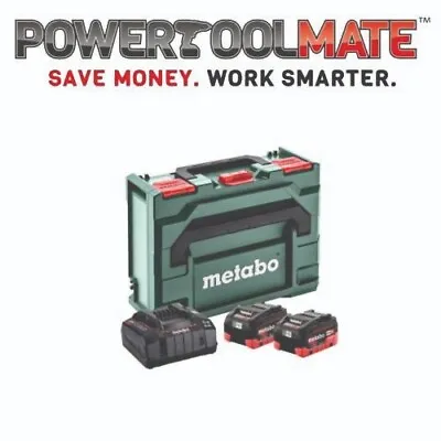 £279.99 • Buy Metabo 685131590 Basic Set - 2 X LIHD 8ah Batteries And Quick Charger In Metabox