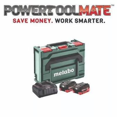 Metabo 685131590 Basic Set - 2 X LIHD 8ah Batteries And Quick Charger In Metabox • £284.99