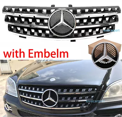 For Mercedes Benz W164 ML320 ML350 ML500 ML550 Grill 2005-2008 Grille W/Emblem • $165.99