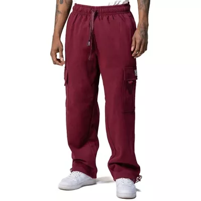 Pro Club Men's Fleece Drawcord Pants Causal Heavyweight Cargo Sweatpants • $42.95