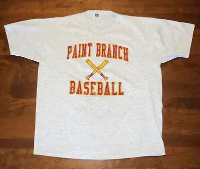 VINTAGE? RUSSELL ATHLETIC Made In USA Paint Branch Baseball T-Shirt XL • $14.99