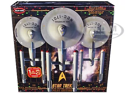 Skill 2 Model Kit Uss Enterprise Ncc-1701 Star Trek 1/350 Polar Lights Pol993 M • $152.99