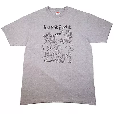 Supreme Grey Daniel Johnston Eternal Fight Tee (2015) Size L PRE-OWNED • $65