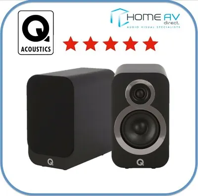 £199 • Buy Q Acoustics 3010i Bookshelf Speakers - Carbon Black 