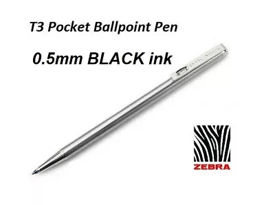 Zebra Techo T3 Mini Ballpoint Pen 0.5mm BLACK Ink • $11.95