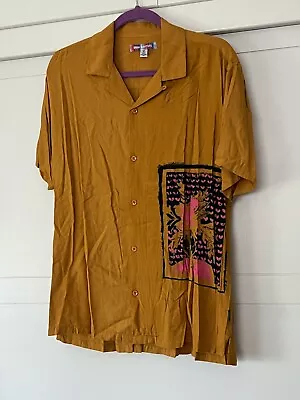 New W/tags $55 Festival Shirt Mens Medium Button Up Shirt Urban Outfitters  • $19.99