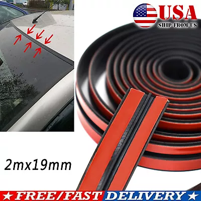 Car Front Rear Rubber Windshield Sunroof Edge Seal Strip Protector Weatherstrip • $8.26